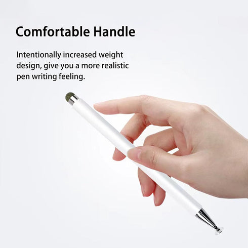 Stylus Pens for Touch Screens with Anti-Scrolling Design, 2 in 1 Disc & Fiber Tip Stylus Pen for iPad with Magnetic Adsorption, Compatible with Al...
