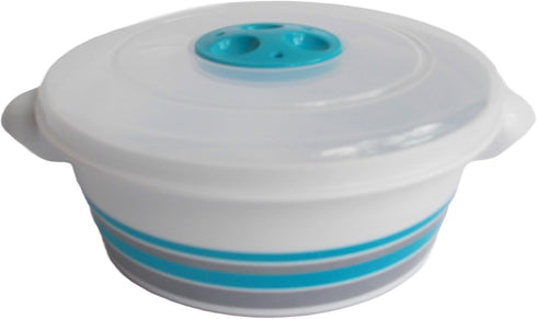 Tredoni 1L Microwave Pot Tub with Ventilation Lid - Heating & Cooking Steamer Pot (1 Liter)...