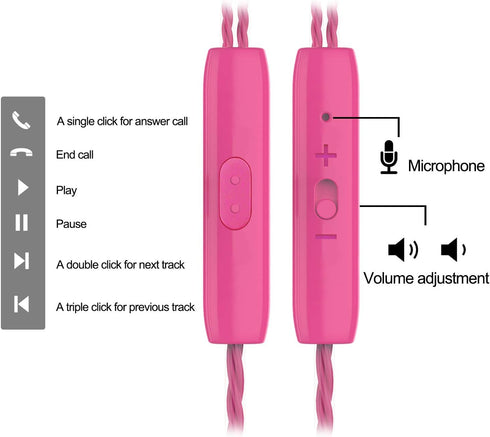 Headphones Heavy Bass Stereo Earphones Earbuds Noise Isolating Tangle Free Headsets in Ear Headphones with Remote & Microphone,for iOS and Android...