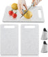 2Pcs Small Kitchen Cutting Board with Finger Guards Set Mini Plastic Cutting Board Set Dishwasher Safe for Camping Food Fruits Prep Vegetables Eas...
