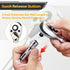 Stubby Ratchet Set- 3/8" Drive Ratchet Handle with a Extension Bars, Gift for Men 72-T Reversible Quick Release Head Premium Mini Ratchet Wrench f...