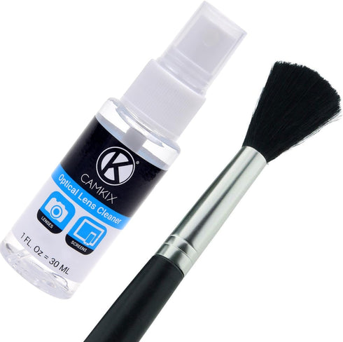 Camkix Camera Lens Cleaning Kit - Air Blower, 2in1 Lens Cleaning Pen, Cleaning Brush, Spray Bottle w/Cleaning Solution, Lens Cleaning Paper Tissue...