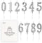 Beanlieve 10-Pieces Numeral Birthday Candles - Cake Numeral Candles Number 0-9 Glitter Cake Topper Decoration for Birthday,Wedding Anniversary,Par...