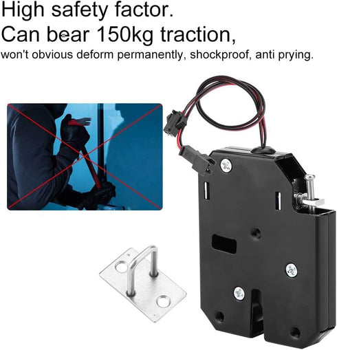 Sonew DC 12V Cabinet Drawer Electric Control Drawer Switch Lock Electromagnetic Lock (with Detecting Switch)...