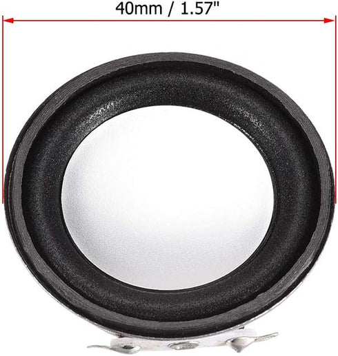 uxcell 3W 4 Ohm Micro Internal Speaker Magnet Loudspeaker 40mm Dia 4pcs...