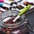 Fsdifly-Stainless Steel Measuring Spoons 5 Piece Stackable Set - Measuring Set for Cooking and Bakin (A)...