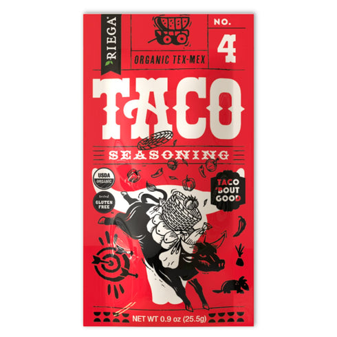 Riega Organic Taco Seasoning, Perfect Tex Mex Spice Mix for Taco Tuesday and Chili 0.9 Ounce (Pack of 8)...