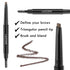 LAVONE Eyebrow Stamp Pencil Kit for Eyebrows Makeup, with Waterproof Eyebrow Pencil, Eyeliner, Eyebrow Pomade, and Dual-ended Eyebrow Brush - Dark...