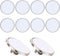 Sublimation Blank Pins DIY Button Badge Sublimation Sliver Blank Base Pins for DIY Craft Making (30 Pieces)...