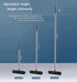Floor Scrubbing Brush with Long Handle,Squeegee and Comb?Hard Bristle Sweeping Broom for Tiles,Cleaning Pet Hairs, Sofa, Window, Carpet, Bathroom ...