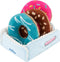 Donut Box Interactive Toy - Plush Interactive Food Shaped Parody Toy - Fetch Cute Chew Toy - Cute Dog Gifts for Favorite Dog Birthday...
