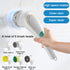 Cordless Electric Spin Cleaning Power Scrubber with 5 Replaceable Brush Heads?Handheld Shower Scrubber for Bathtub, Floor, Wall, Tile, Toilet, Win...