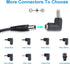 12V 2A Car Charger, Universal DC 5.5x2.1mm Charger Adapter with 8 Connector Tips for DVD Player, GPS, Bluetooth Speakers, Piano Keyboard, External...