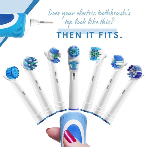 Replacement Brush Heads Compatible with OralB Braun- Best Double Clean, Pack of 12 Electric Toothbrush Replacement Heads- for Oral B Pro, 1000, 80...