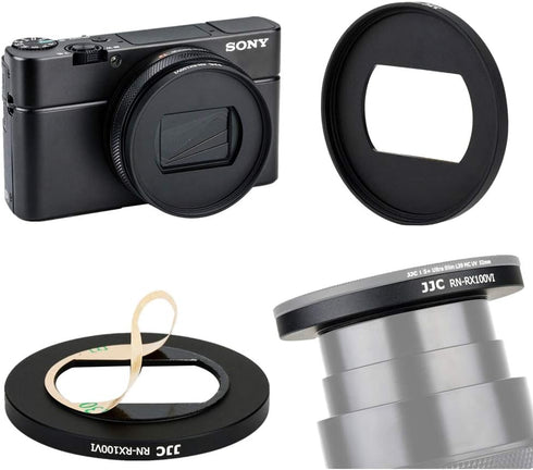 JJC Dedicated Metal Filter Adapter Lens Adapter for Sony ZV-1 II RX100 VII VI RX100M7 RX100M6 for Canon G5X Mark II Installing 52mm UV CPL ND Filt...