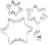 R&M International Snowflake Cookie Cutters, Assorted Designs and Accents, 5-Piece Set...