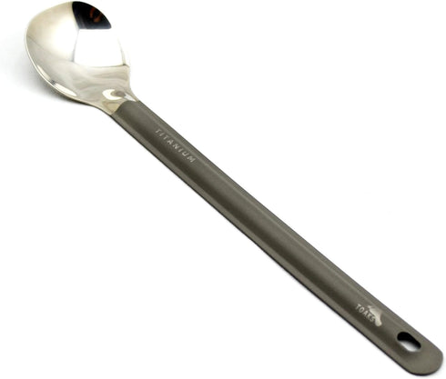 TOAKS Titanium Long Handle Spoon with Polished Bowl...