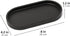 Matte Black Round Soap Dispenser Tray, 8” Soap and Lotion Bottle Tray Organizer Plate for Bathrooms, Kitchens, Countertops - Holds 2 Soap Dispense...