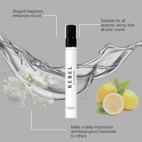 Rebel by Alloura for Men, Rebel Pherom one Cologne for Men, Alloura Pherom one Cologne for Men, Rebel Mens Cologne Long Lasting Fragrance (2 Pcs)...