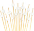 BambooMN 7.1" Decorative White Heart Bamboo Cocktail Fruit Sandwich Picks Skewers for Catered Events, Holiday's, Restaurants or Buffets Party Supp...