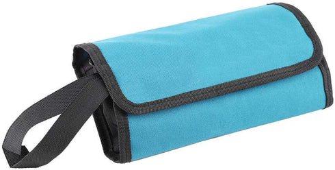 Tools Roll Holder Foldable Storage Bag Roll Up Tool Pouches for Professional Electrician Techincian Homeowner with Hand Strip...