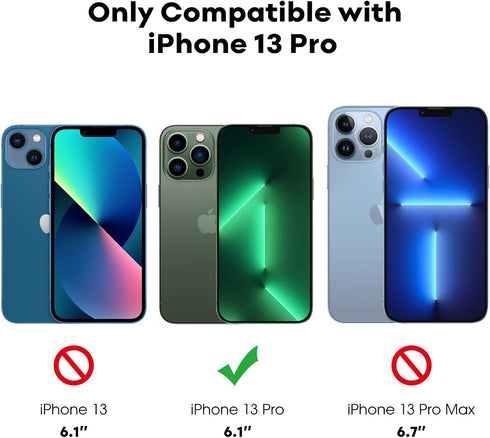 JETech Privacy Screen Protector for iPhone 13 Pro 6.1-Inch with Camera Lens Protector, Anti-Spy Tempered Glass Film, Easy Installation Tool, 2-Pac...