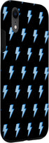 iPhone XR Lightning Bolt Blue Pattern Cute Trendy Aesthetic Phone Case...