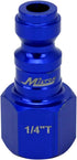 ColorFit Coupler & Plug Kit (5 Piece), T-Style 1/4" NPT Blue...