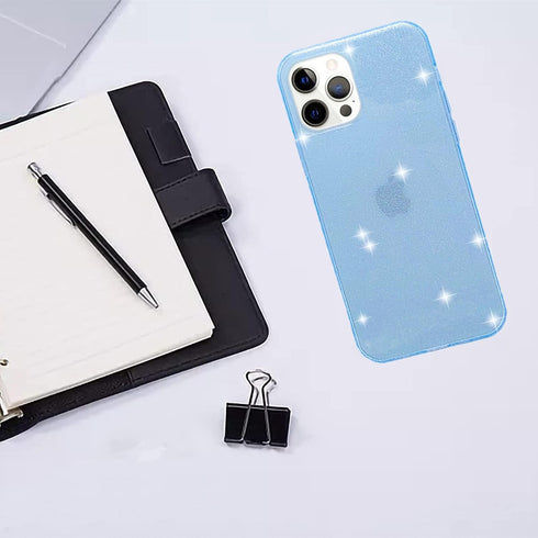 ABenkle Compatible with iPhone 12 and 12 Pro Case, Slim Fit Hybrid Glitter Bling Sparkly Case for Women Shockproof Protective Flexible Bumper Cove...