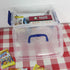 Ggbin 4 Pack 6 Quart Latching Storage Box, Small Lidded Storage Container Bin with Handle, Clear...