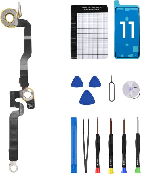 for iPhone 11 Bluetooth Signal Antenna Flex Cable Replacement for iPhone11 Wireless Bluetooth Antenna Flex Part with Screwdrivers Crowbar Suction ...