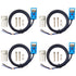 Inductive Proximity Sensor SN04-N Normally Open Detection Approach Switch NPN NO with TL PL SN Bracket (Blue, 4 Pack)...