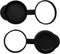 32mm Binocular/Monocular Objective Lens Caps Internal Diameter 42.6-43.6mm Rubber Cover Set Black (42.1-43.1LC)...