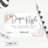 Canopy Street Pastel Watercolor Floral Diaper Raffle Tickets / 50 Baby Shower Sprinkle Game Drawing Cards / 2" x 3.5" Gender Reveal Party Activity...