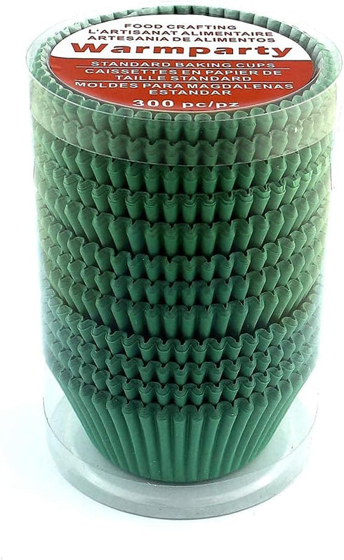 Baking Cups Cupcake Liners, Standard Sized, 300 Count (Green)...