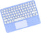 Wireless Keyboard with Touchpad,Ultra-Slim Portable Rechargeable Bluetooth Keyboard,Ipad Keyboard with Trackpad for OS Android Windows Devices(Pur...