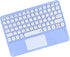 Wireless Keyboard with Touchpad,Ultra-Slim Portable Rechargeable Bluetooth Keyboard,Ipad Keyboard with Trackpad for OS Android Windows Devices(Pur...