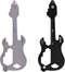 Keychain Multi-tool 2Pack Guitar Modeling Metal Pocket Tool for men Portable No rust multi-function tools Wrench for Screw,ruler and bottle opener...