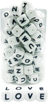 Silicone Alphabet Cube Beads 78pc DIY Jewelry Bulk Silicone Beads Craft Supply Loose Beading Supply...