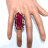 Retro Resin Crystal Stone Cocktail Rings Gothic Hip Hop Punk Crystal Engagement Wedding Statement Rings Uniquely Stylish Jewelry Gifts for Women (...