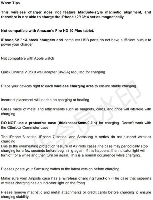Wireless Charger Samsung 3 in 1 Qi Fast Wireless Charging Station for Multiple Devices Android Galaxy Watch 6/5/4/3/Active2/1/Gear S3,Galaxy S22/S...