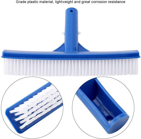 10in Professional Plastic Swimming Pool Brush Floor Wall Pool Dirt Moss Pond Spa Hot Spring Tools Supplies...