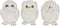Nemesis Now See No Evil Hear No Evil Speak No Evil Figurines, Adorable Hand-Painted Resin Collectibles and Gift, 8cm - Owls...