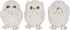 Nemesis Now See No Evil Hear No Evil Speak No Evil Figurines, Adorable Hand-Painted Resin Collectibles and Gift, 8cm - Owls...