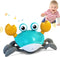 Crawling Toy Crab Baby Toy,Fantastic Creatures Toys Infant Sensory Tummy time Toys 3 4 5 6 7 8 9 10 11 12 Babies boy Girl 3-6 6-12 Learning to Cra...
