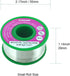 Thin Solder Wire 0.3mm Lead Free Rosin Core 0.01inch 4oz 115g Alloy Fine Electrical Soldering Wire High Flux Micro Electronics Solder RoHS Low Mel...