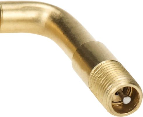 Mellbree 4-Pack Tire Valve Extension, 90 Degree Schrader Tire Valve Stem Extension Brass Adaptor Compatible for Passenger Cars, Stroller, Bicycles...