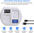 Batmax Rapid LCD USB Dual Battery Charging Station for Arlo Pro,Arlo Pro 2 & Arlo Go Wireless Home Security Camera System Batteries...