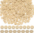 SUNNYCLUE 1 Box 400Pcs Real 18K Gold Plated Brass Beads 6mm Golden Heishi Disc Beads Bulk Flat Round Loose Spacer Bead Long-Lasting Metal Beads fo...