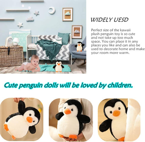 Penguin Stuffed Animal Plush Gifts for Kids, Cute Penguin Plushie Toy Doll, 8.7"...